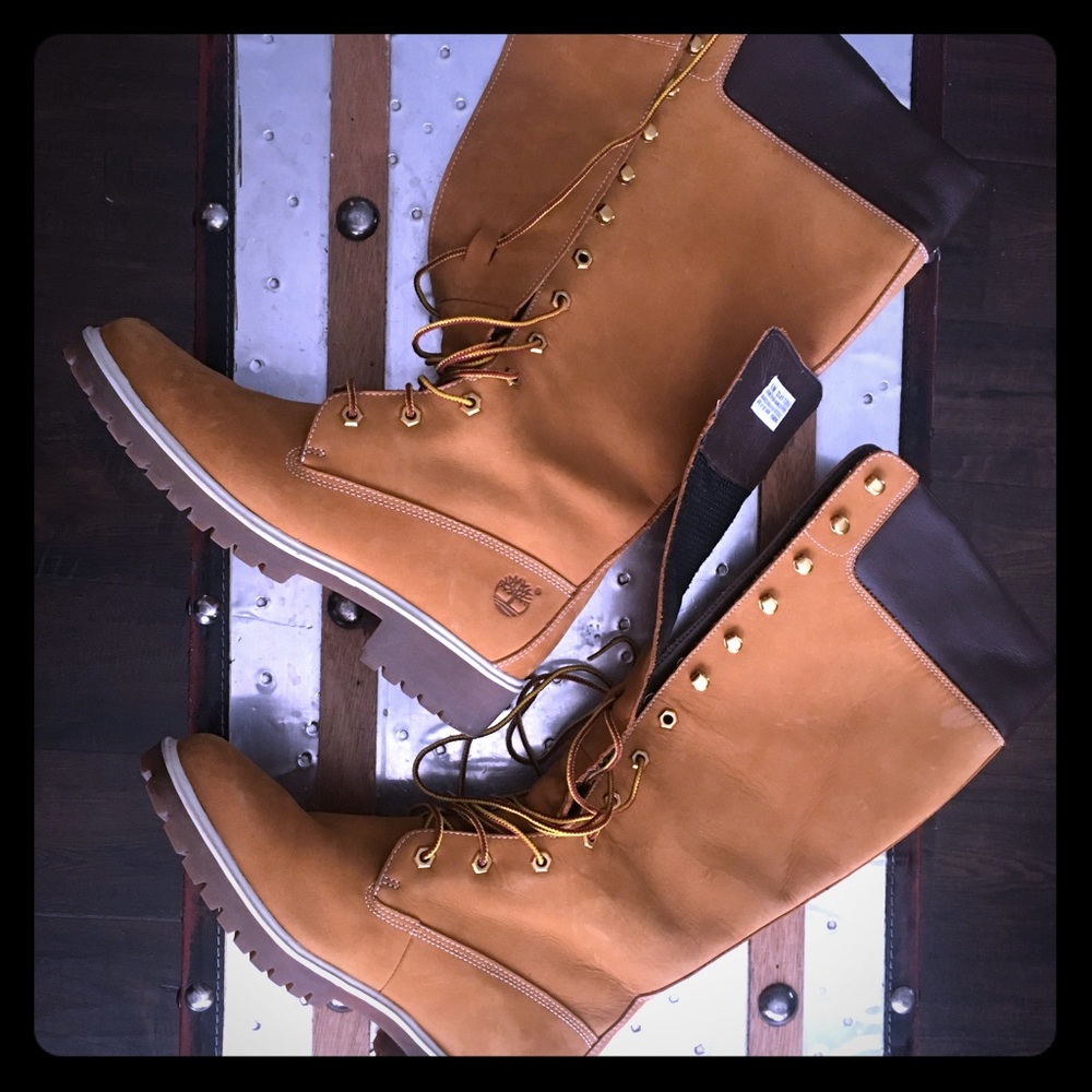 Timberland Construction Lace-up Knee Boots